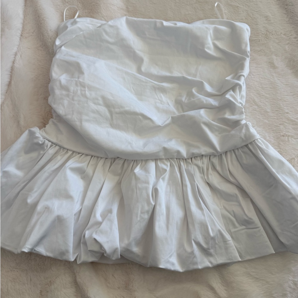 Francesca's Collections White Strapless Top